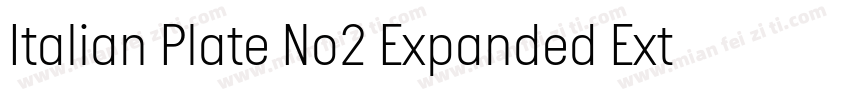 Italian Plate No2 Expanded Extrabol字体转换